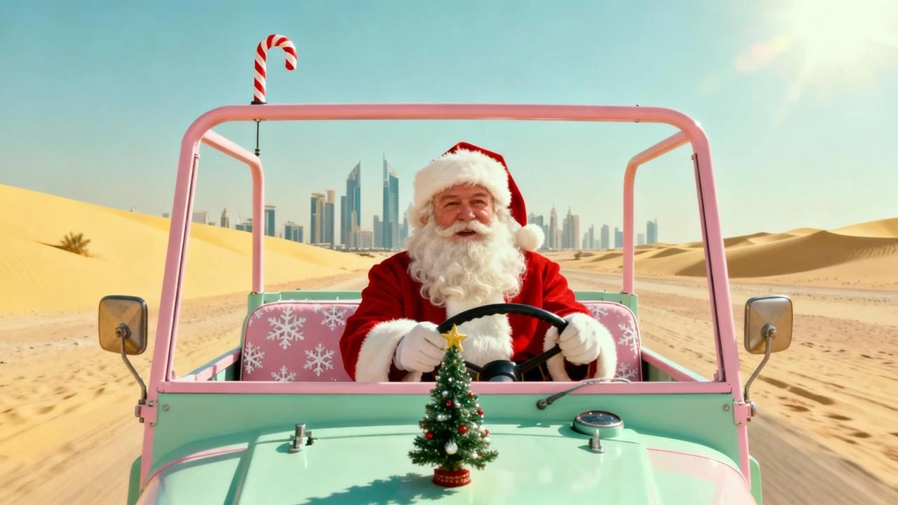 christmas in dubai desert